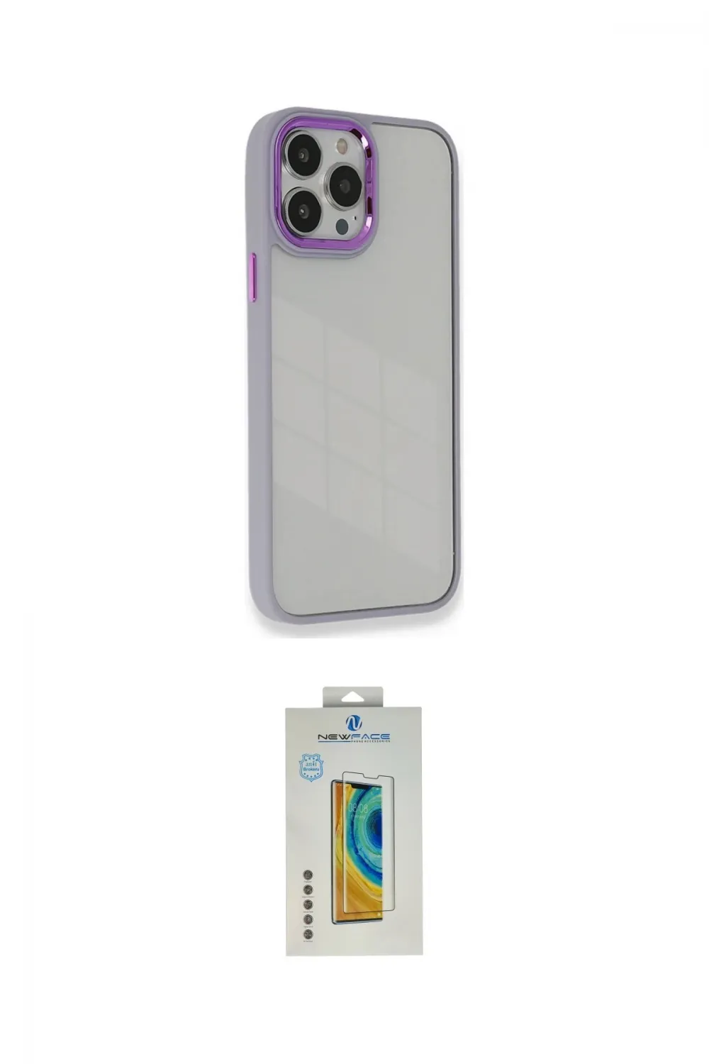 ieg™ iPhone 14 Pro Max Kılıf Eksen Doku Prime - Siyah Polymer Nano Ekran Koruyucu