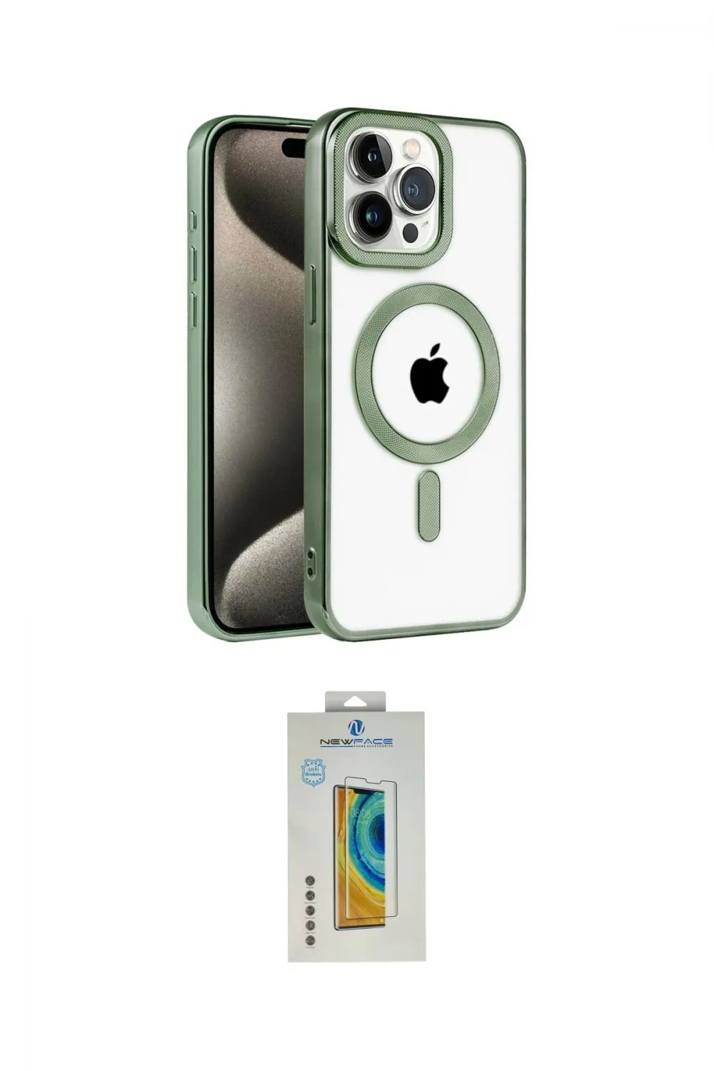 ieg™ iPhone 14 Pro Max Kılıf Eksen Form Koleksiyonu - Siyah Polymer Nano Ekran Koruyucu
