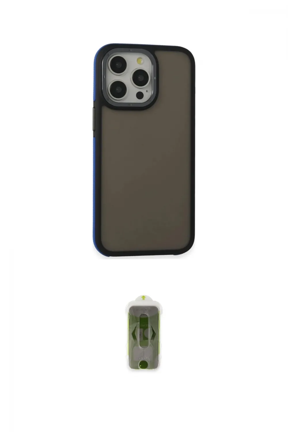 ieg™ iPhone 14 Pro Max Kılıf Eksen Işık - Siyah Joko Magic 5D Hayalet Cam