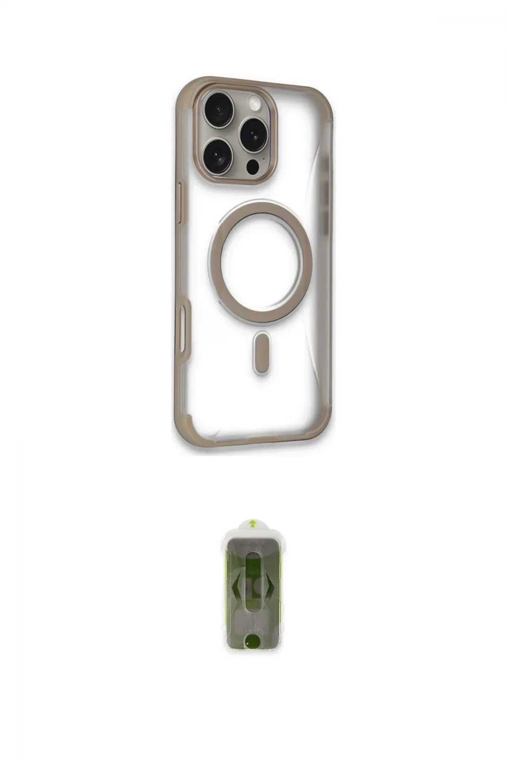 ieg™ iPhone 14 Pro Max Kılıf Eksen Klasik Koleksiyonu - Siyah Joko Magic 5D Hayalet Cam