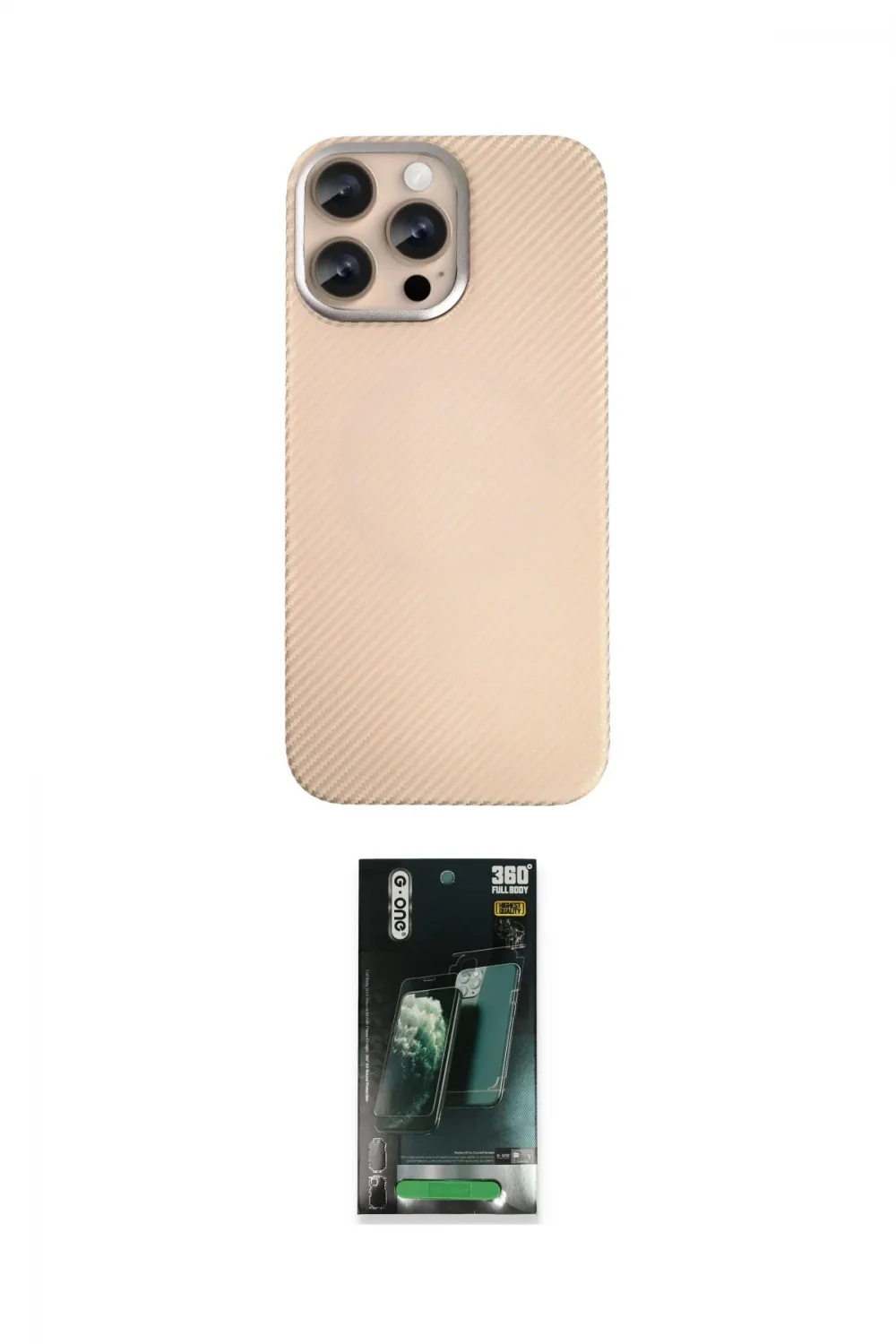 ieg™ iPhone 14 Pro Max Kılıf Eksen Prime - Şeffaf 360 Full Body Arka Koruyucu