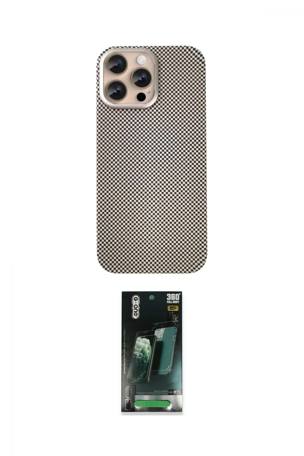 ieg™ iPhone 14 Pro Max Kılıf Eksen Prime - Şeffaf 360 Full Body Arka Koruyucu