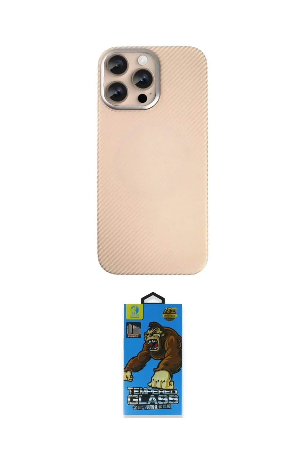 ieg™ iPhone 14 Pro Max Kılıf Eksen Prime - Siyah 18D Cam Ekran Koruyucu
