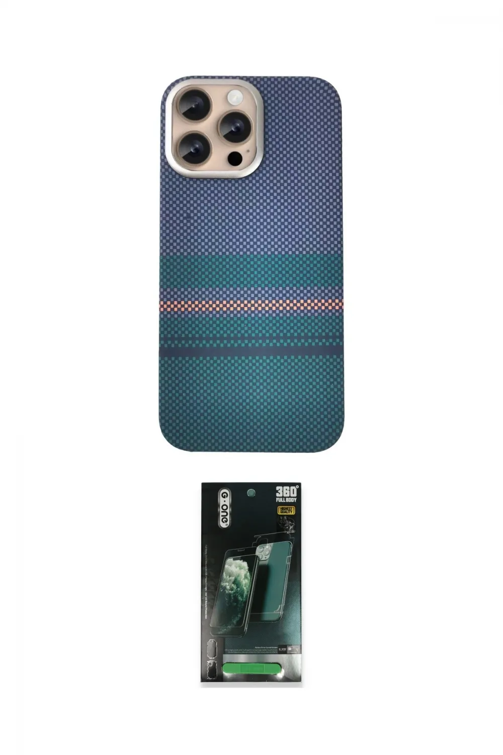 ieg™ iPhone 14 Pro Max Kılıf Eksen Prime - Siyah 360 Mat Full Body Arka Koruyucu