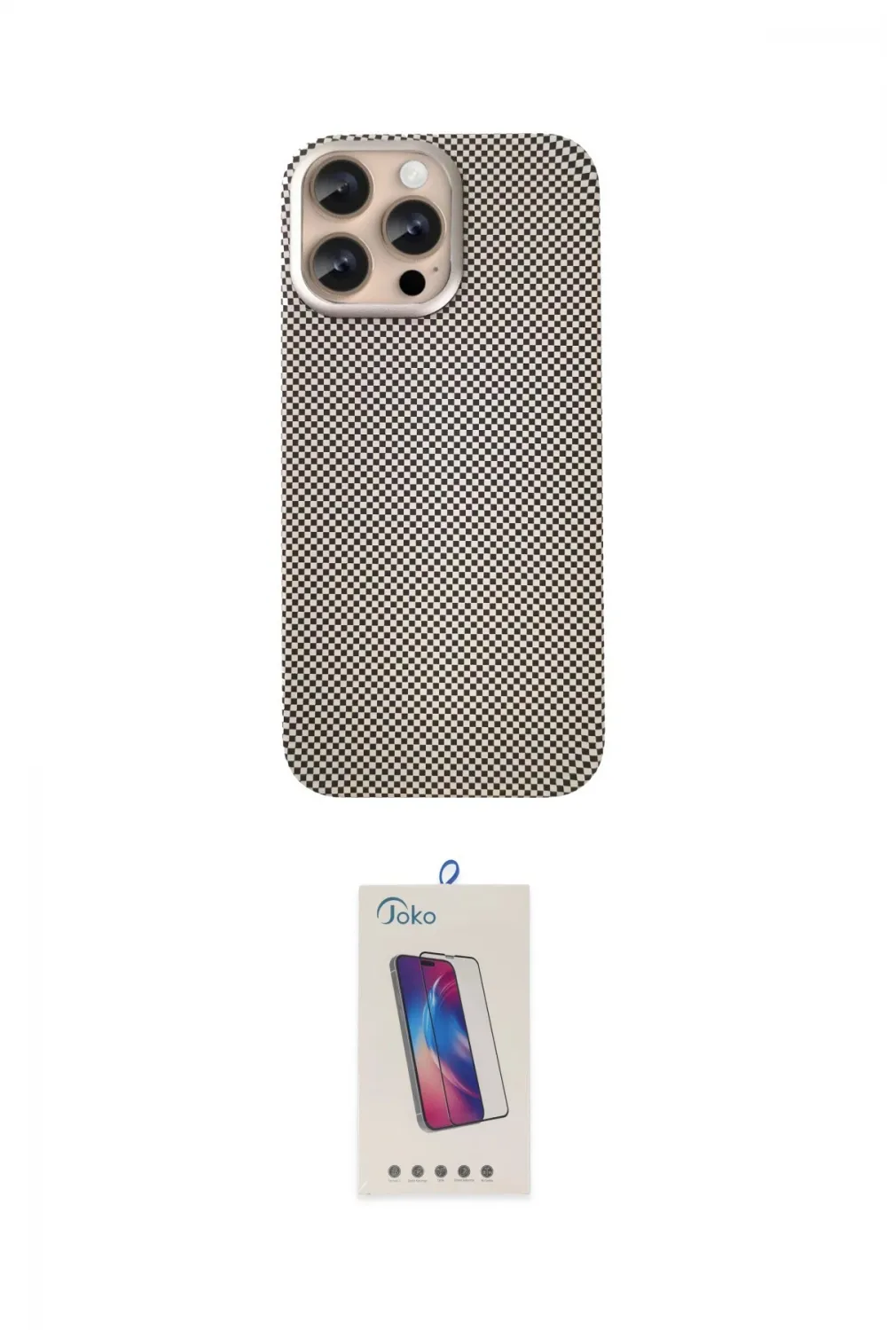 ieg™ iPhone 14 Pro Max Kılıf Eksen Prime - Siyah Joko 5D Cam