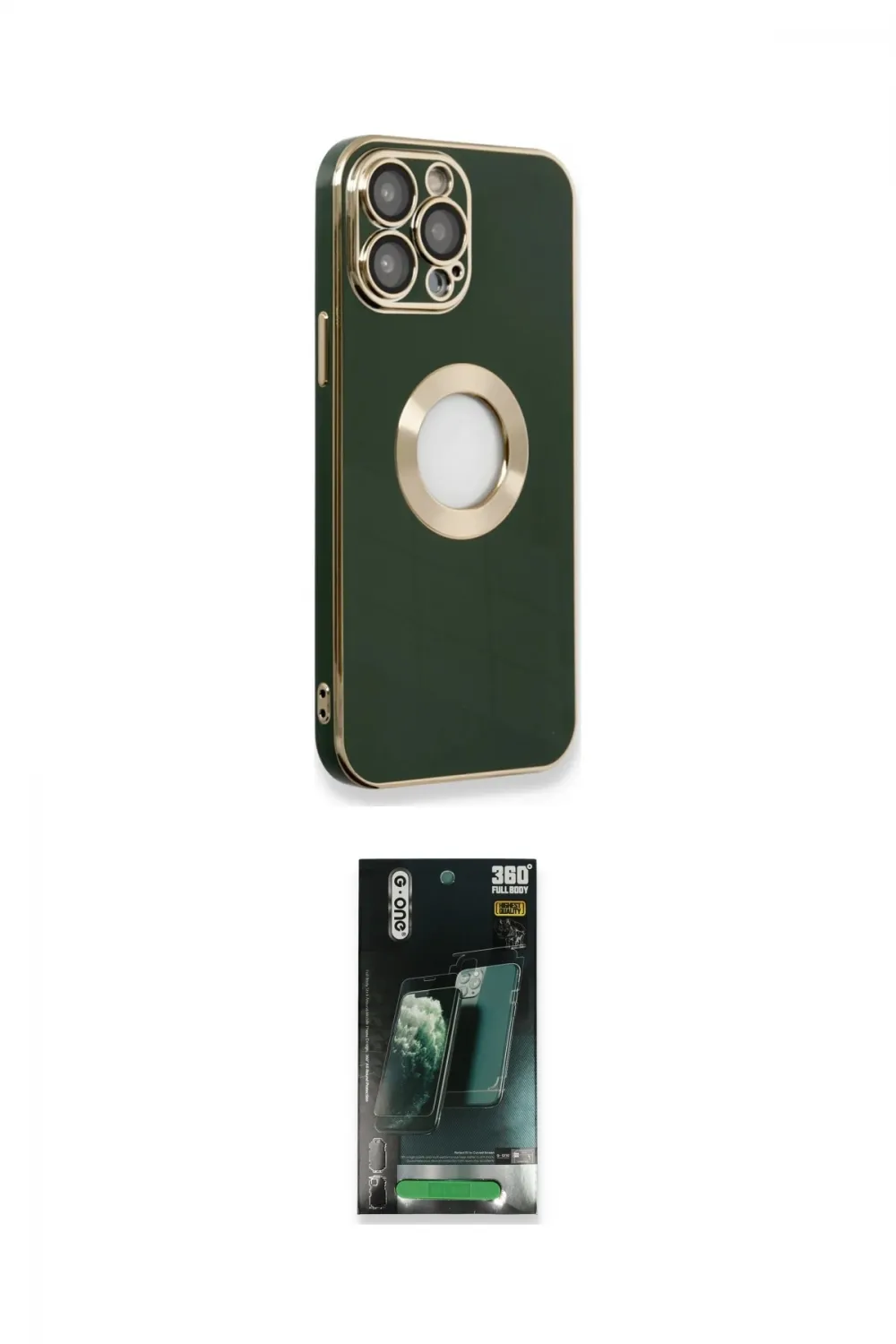 ieg™ iPhone 14 Pro Max Kılıf İz Form Serisi - Şeffaf 360 Full Body Arka Koruyucu