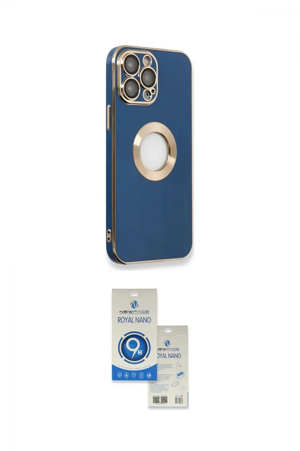 ieg™ iPhone 14 Pro Max Kılıf İz Form Serisi - Şeffaf Royal Nano Ekran Koruyucu