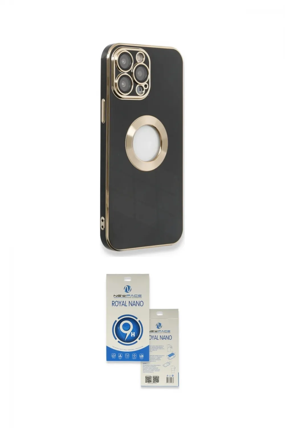 ieg™ iPhone 14 Pro Max Kılıf İz Form Serisi - Şeffaf Royal Nano Ekran Koruyucu