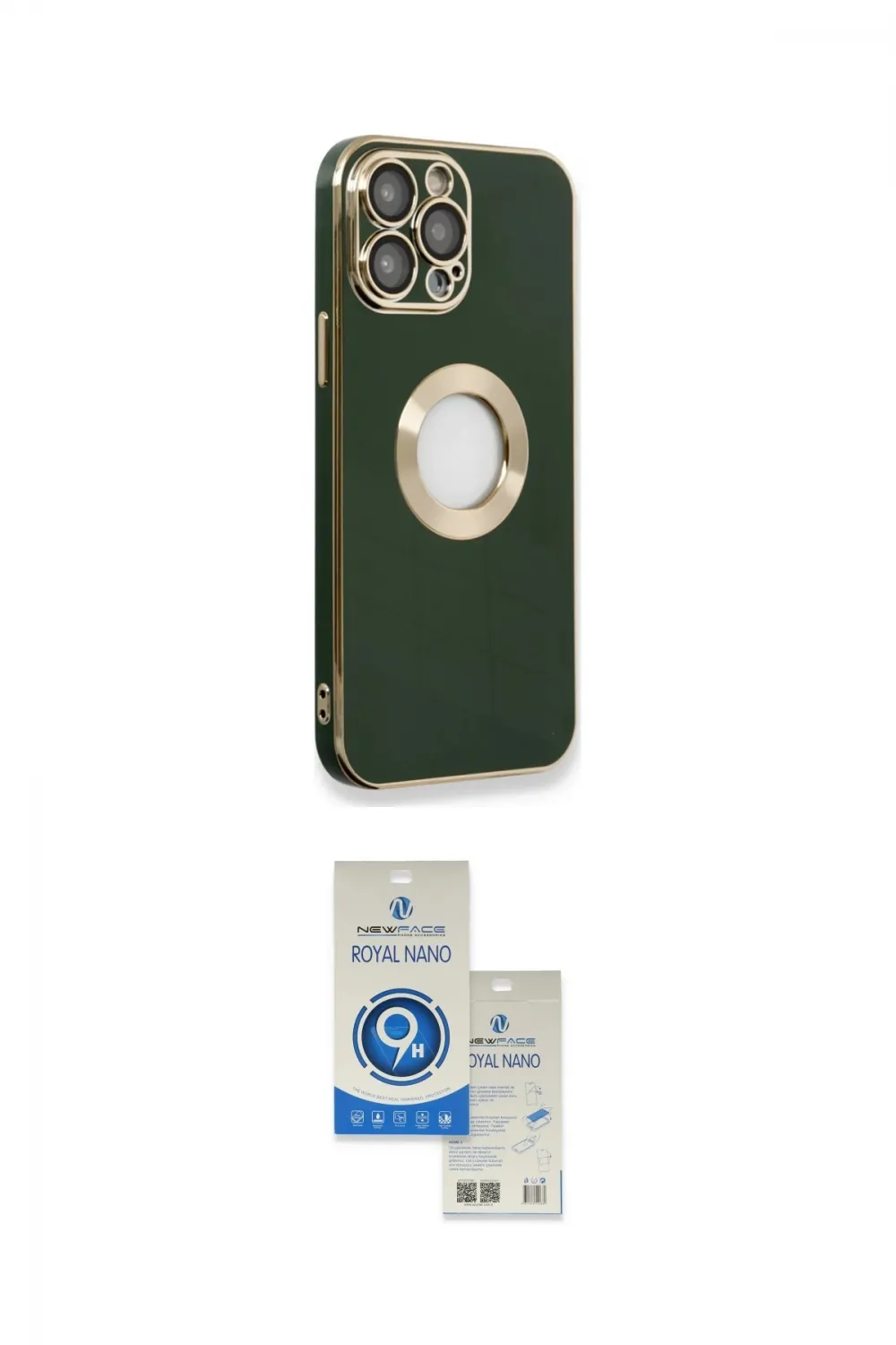 ieg™ iPhone 14 Pro Max Kılıf İz Form Serisi - Şeffaf Royal Nano Ekran Koruyucu