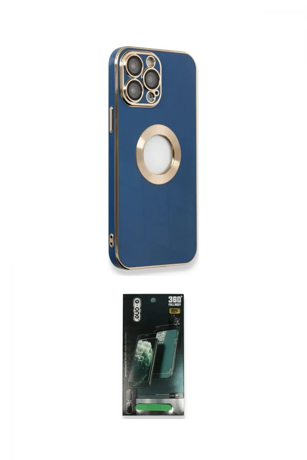 ieg™ iPhone 14 Pro Max Kılıf İz Form Serisi - Siyah 360 Mat Full Body Arka Koruyucu