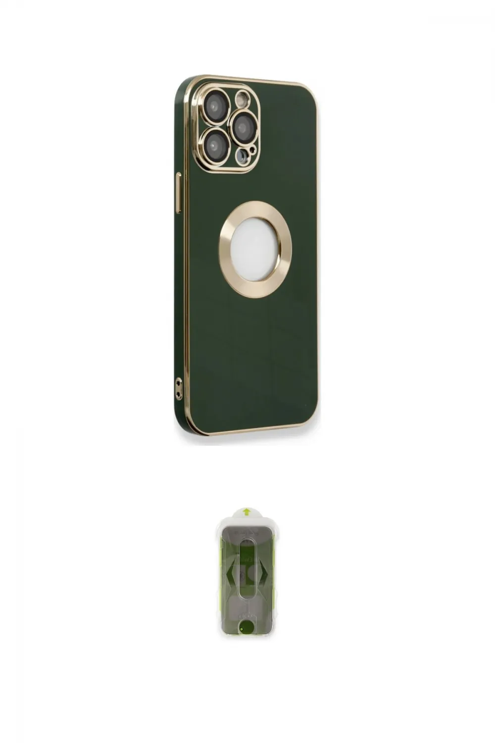 ieg™ iPhone 14 Pro Max Kılıf İz Form Serisi - Siyah Joko Magic 5D Hayalet Cam