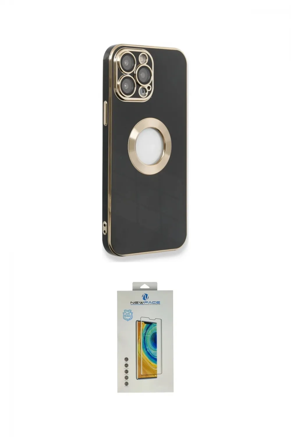 ieg™ iPhone 14 Pro Max Kılıf İz Form Serisi - Siyah Polymer Nano Ekran Koruyucu