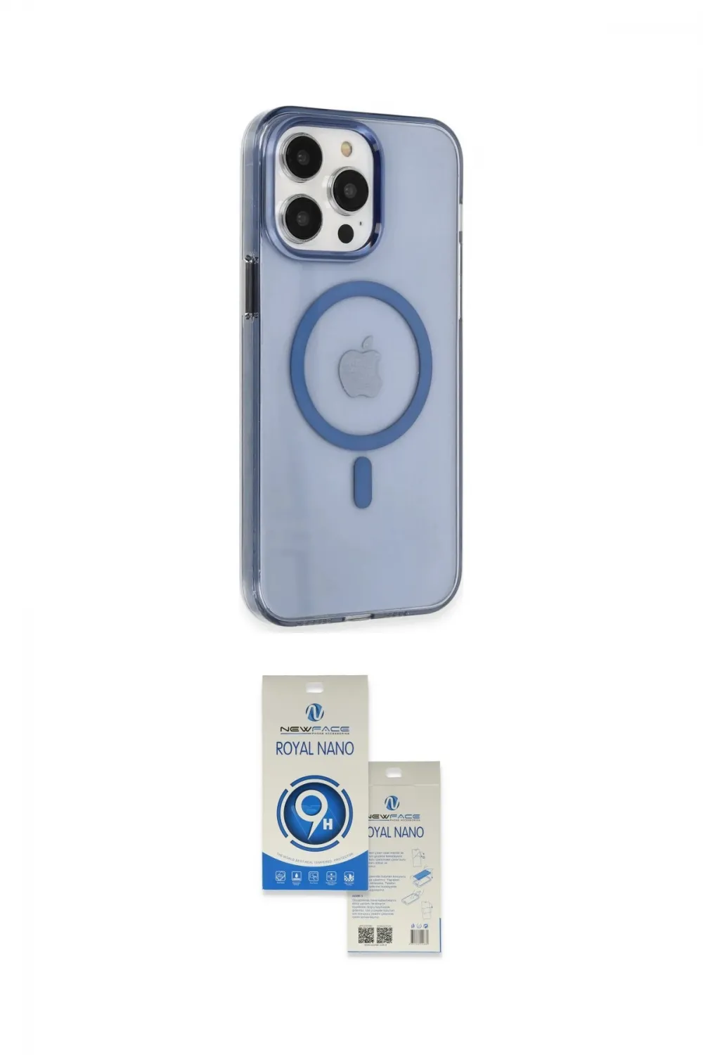 ieg™ iPhone 14 Pro Max Kılıf Kıvılcım Asil Özel Seri - Şeffaf Royal Nano Ekran Koruyucu