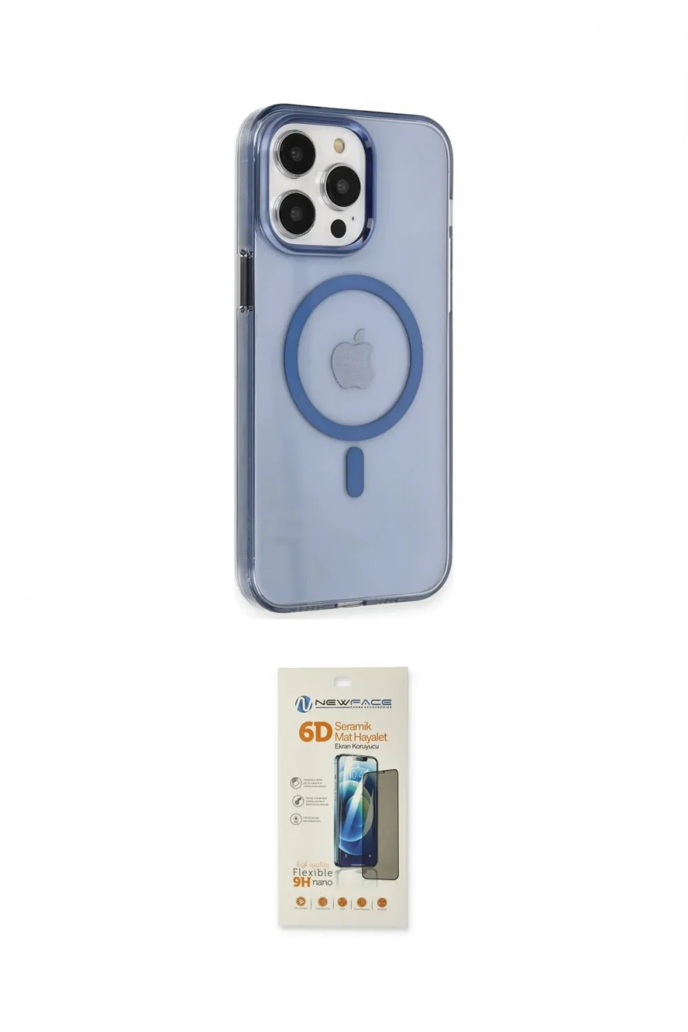 ieg™ iPhone 14 Pro Max Kılıf Kıvılcım Asil Özel Seri - Siyah 6D Mat Seramik Hayalet Nano Ekran Koruyucu