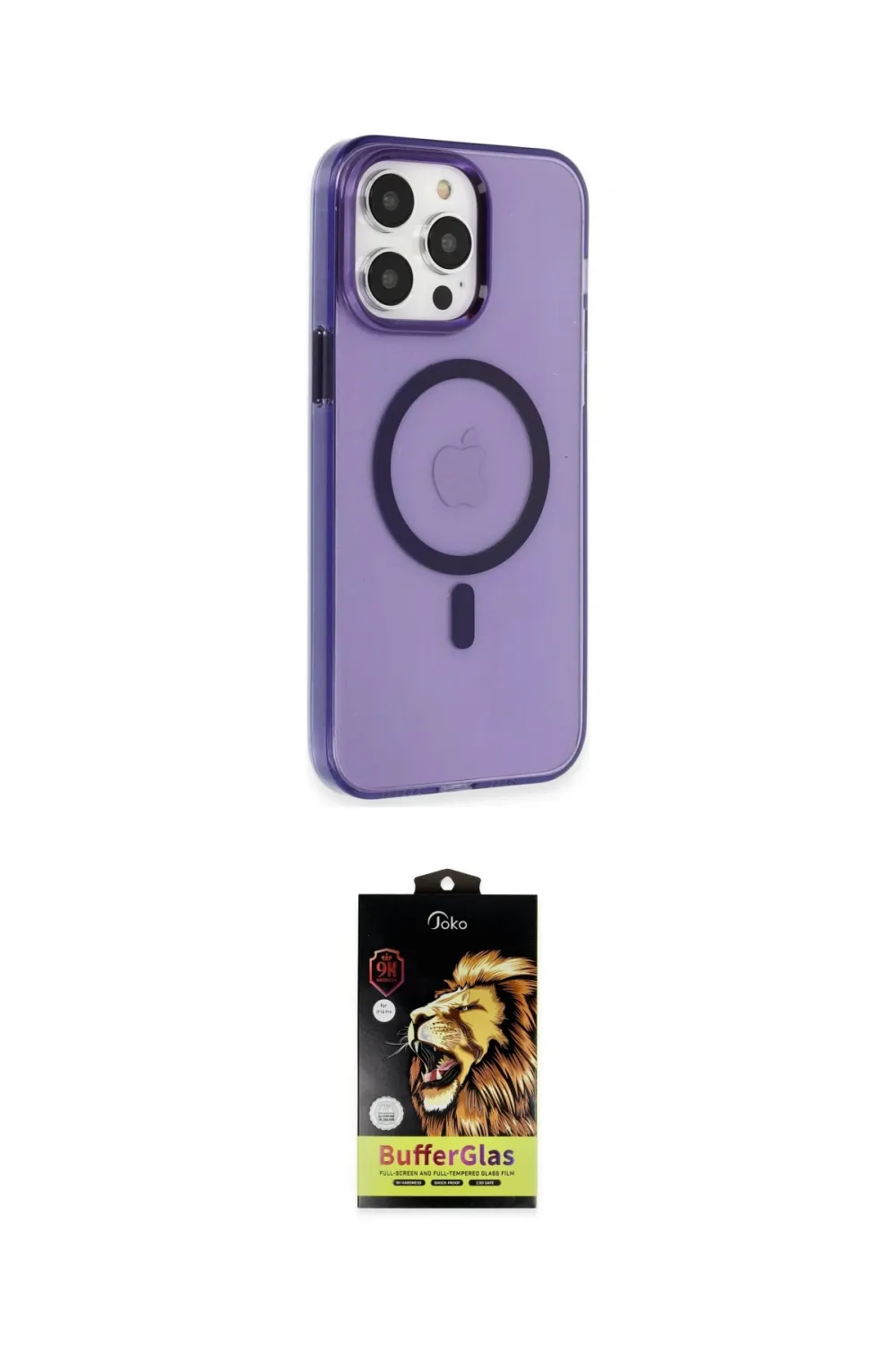 ieg™ iPhone 14 Pro Max Kılıf Kıvılcım Asil Özel Seri - Siyah Buffer Cam Ekran Koruyucu