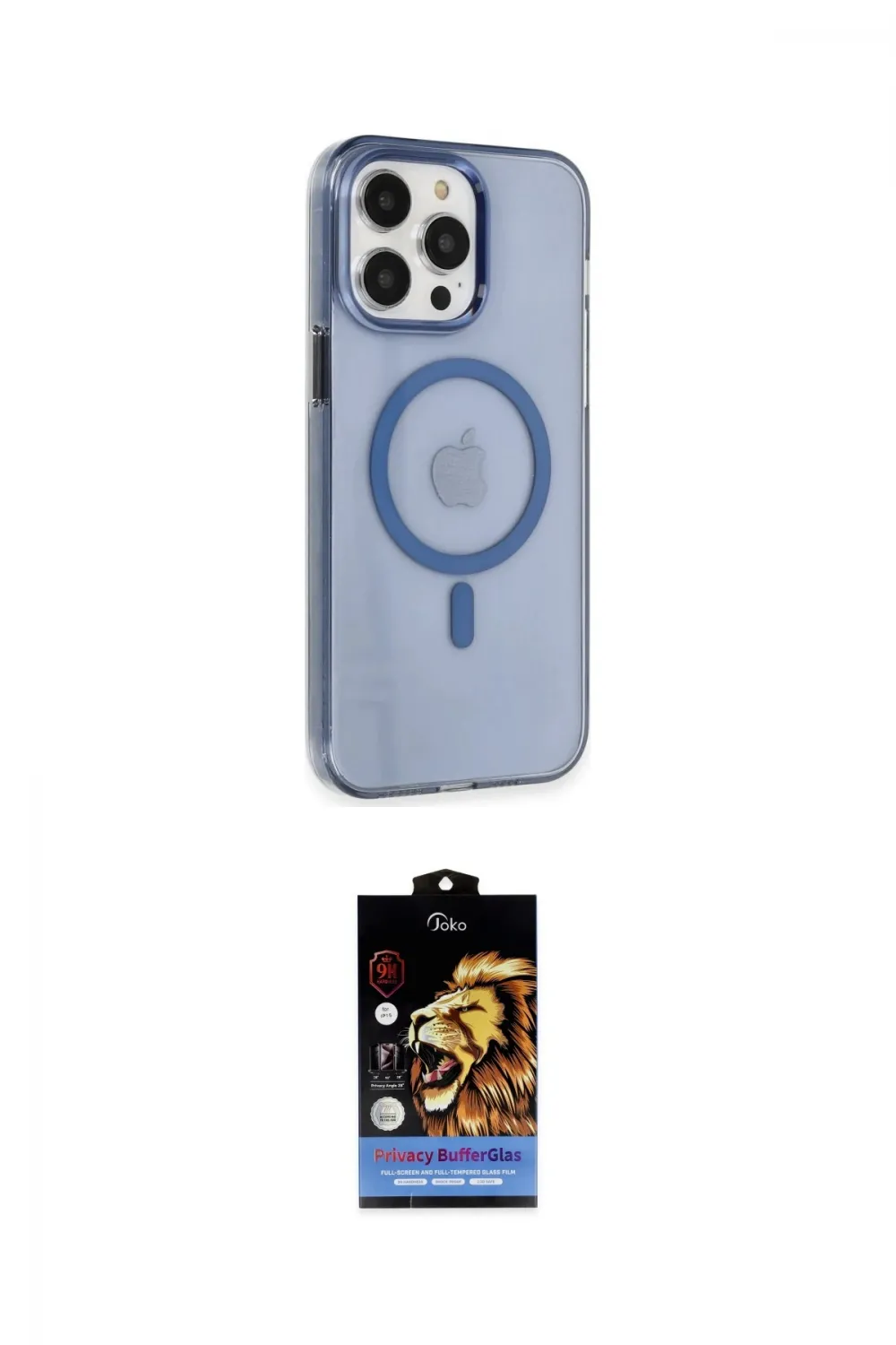 ieg™ iPhone 14 Pro Max Kılıf Kıvılcım Asil Özel Seri - Siyah Buffer Hayalet Cam Ekran Koruyucu