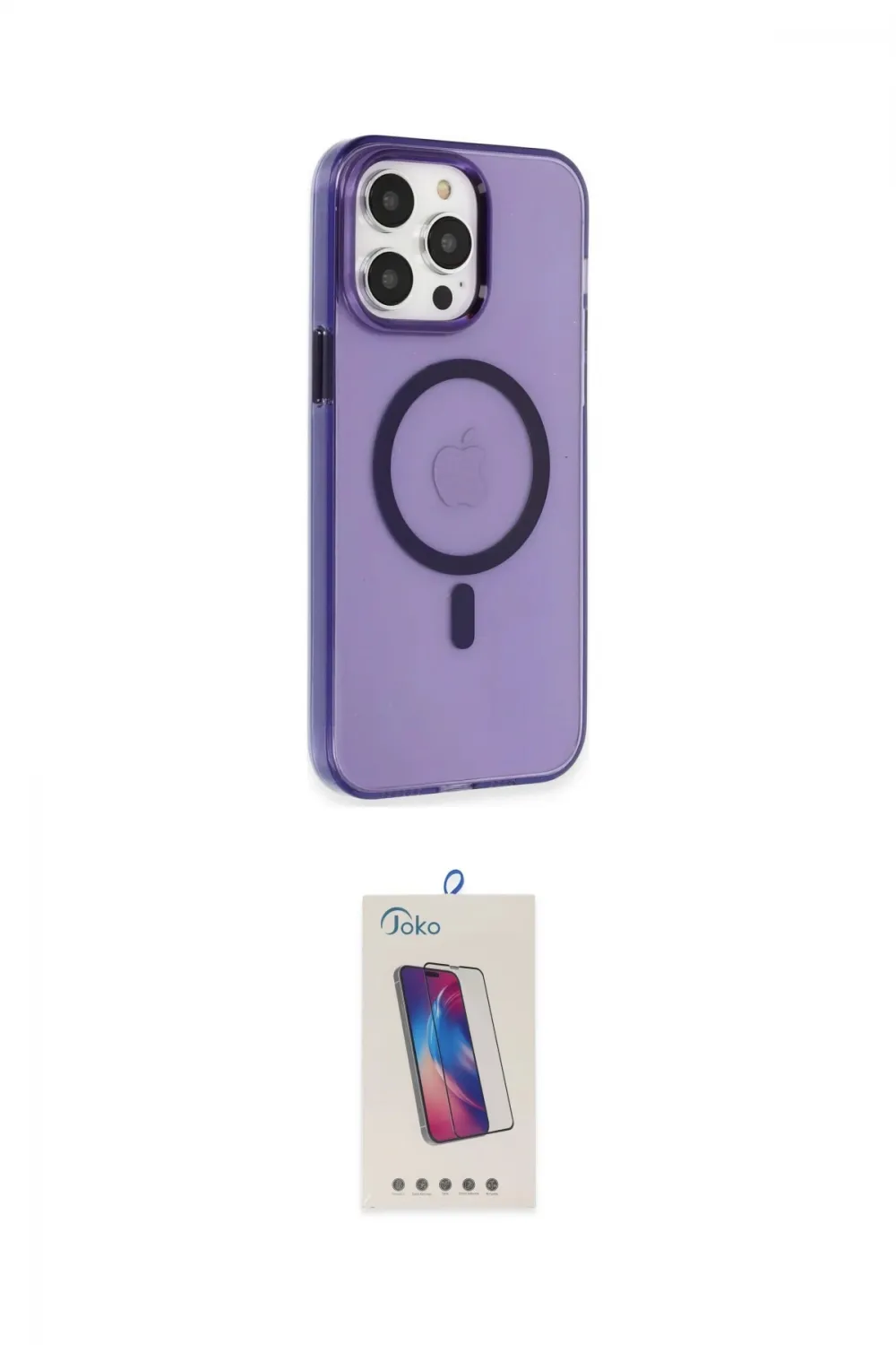 ieg™ iPhone 14 Pro Max Kılıf Kıvılcım Asil Özel Seri - Siyah Joko 5D Cam