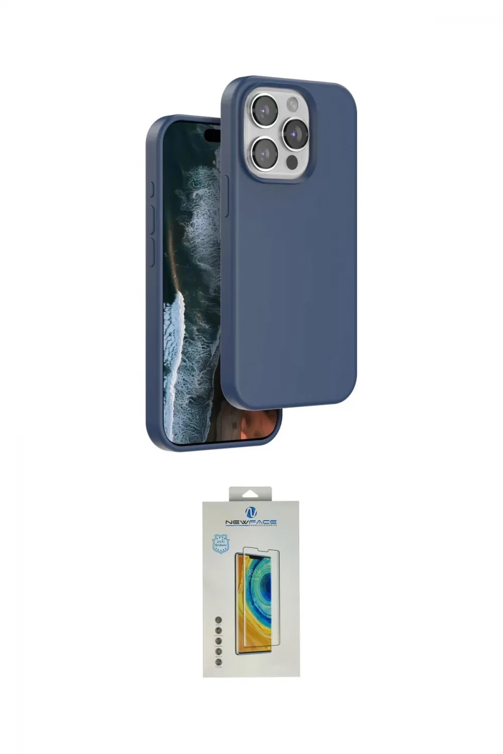 ieg™ iPhone 14 Pro Max Kılıf Kıvılcım Çizgi Serisi - Siyah Polymer Nano Ekran Koruyucu