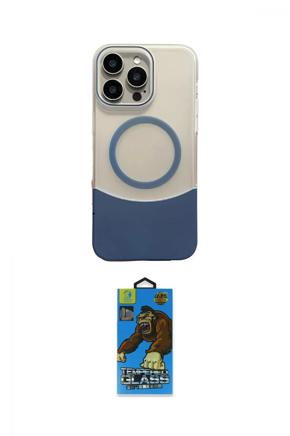 ieg™ iPhone 14 Pro Max Kılıf Kozmos Form Özel Seri - Siyah 18D Cam Ekran Koruyucu