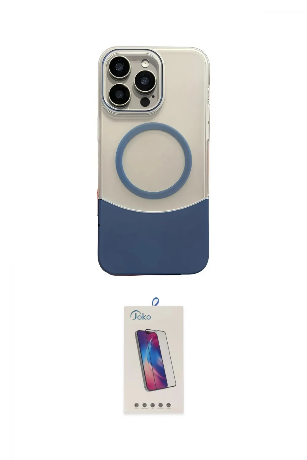 ieg™ iPhone 14 Pro Max Kılıf Kozmos Form Özel Seri - Siyah Joko 5D Cam