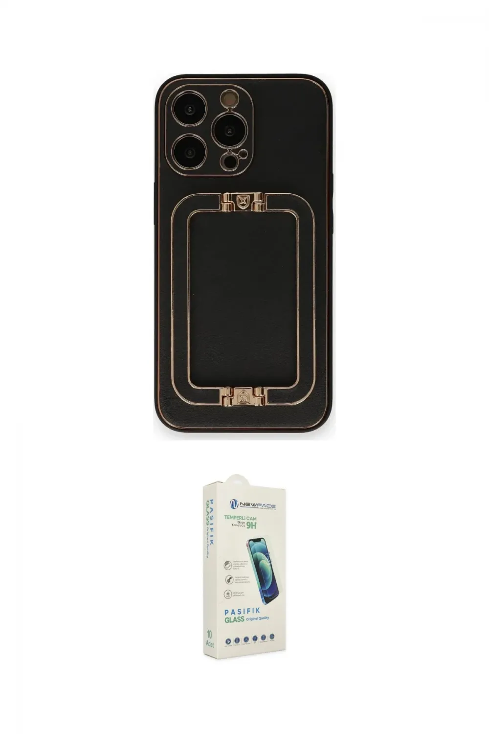 ieg™ iPhone 14 Pro Max Kılıf Kozmos Minimal Prime - Şeffaf Pasifik Cam Ekran Koruyucu