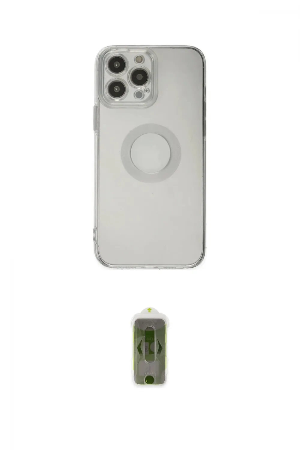 ieg™ iPhone 14 Pro Max Kılıf Kutup Klasik - Siyah Joko Magic 5D Hayalet Cam