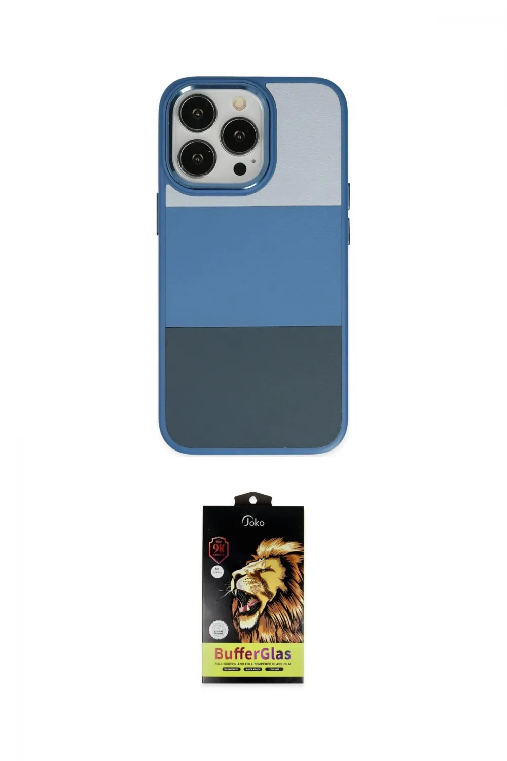 ieg™ iPhone 14 Pro Max Kılıf Kutup Özel Seri - Siyah Buffer Cam Ekran Koruyucu