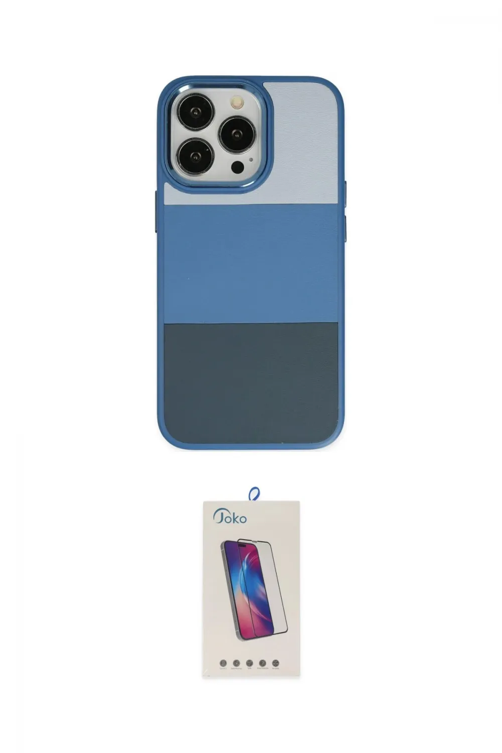 ieg™ iPhone 14 Pro Max Kılıf Kutup Özel Seri - Siyah Joko 5D Cam