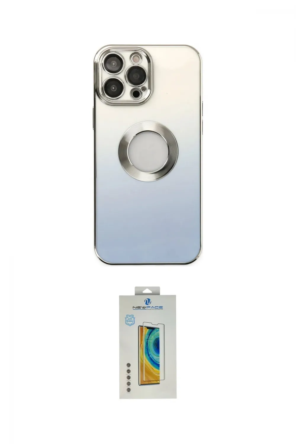 ieg™ iPhone 14 Pro Max Kılıf Kutup Yansıma Özel Seri - Siyah Polymer Nano Ekran Koruyucu