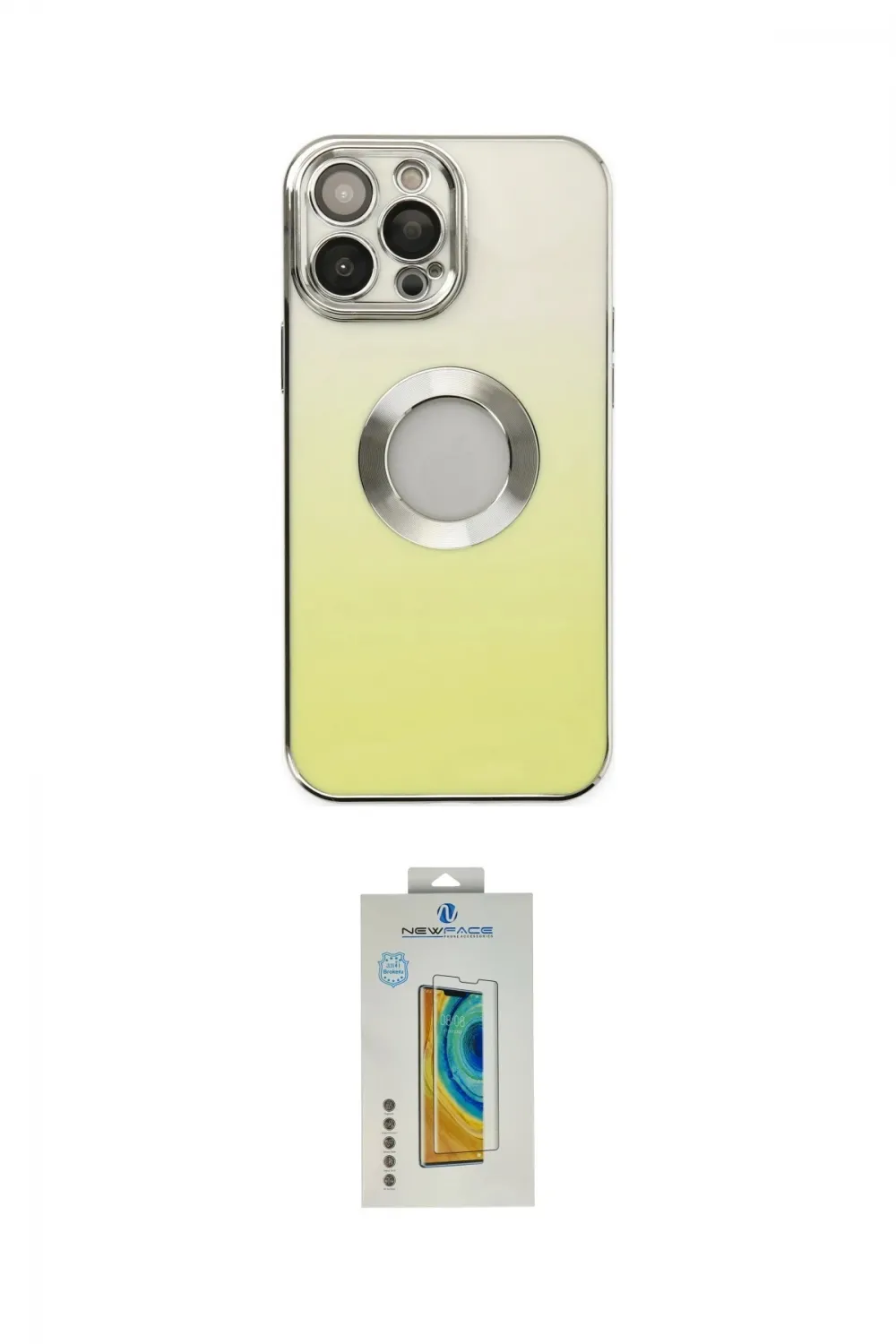 ieg™ iPhone 14 Pro Max Kılıf Kutup Yansıma Özel Seri - Siyah Polymer Nano Ekran Koruyucu