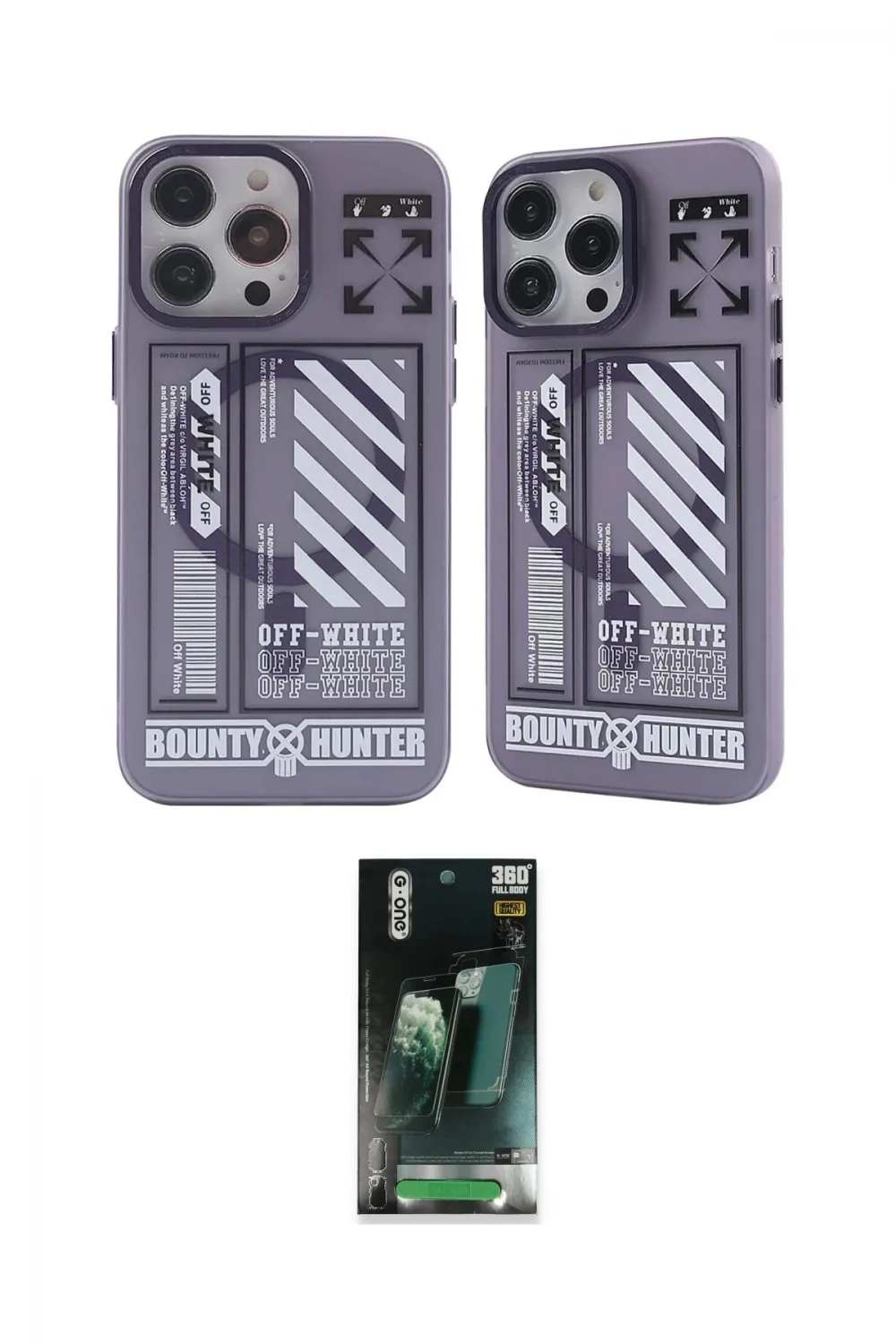 ieg™ iPhone 14 Pro Max Kılıf Nova Doku Koleksiyonu - Şeffaf 360 Full Body Arka Koruyucu