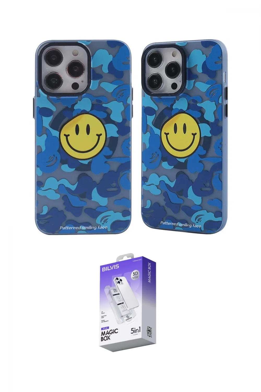 ieg™ iPhone 14 Pro Max Kılıf Nova Doku Koleksiyonu - Siyah Bilvis 5in1 3D Magic Cam Ekran Koruyucu