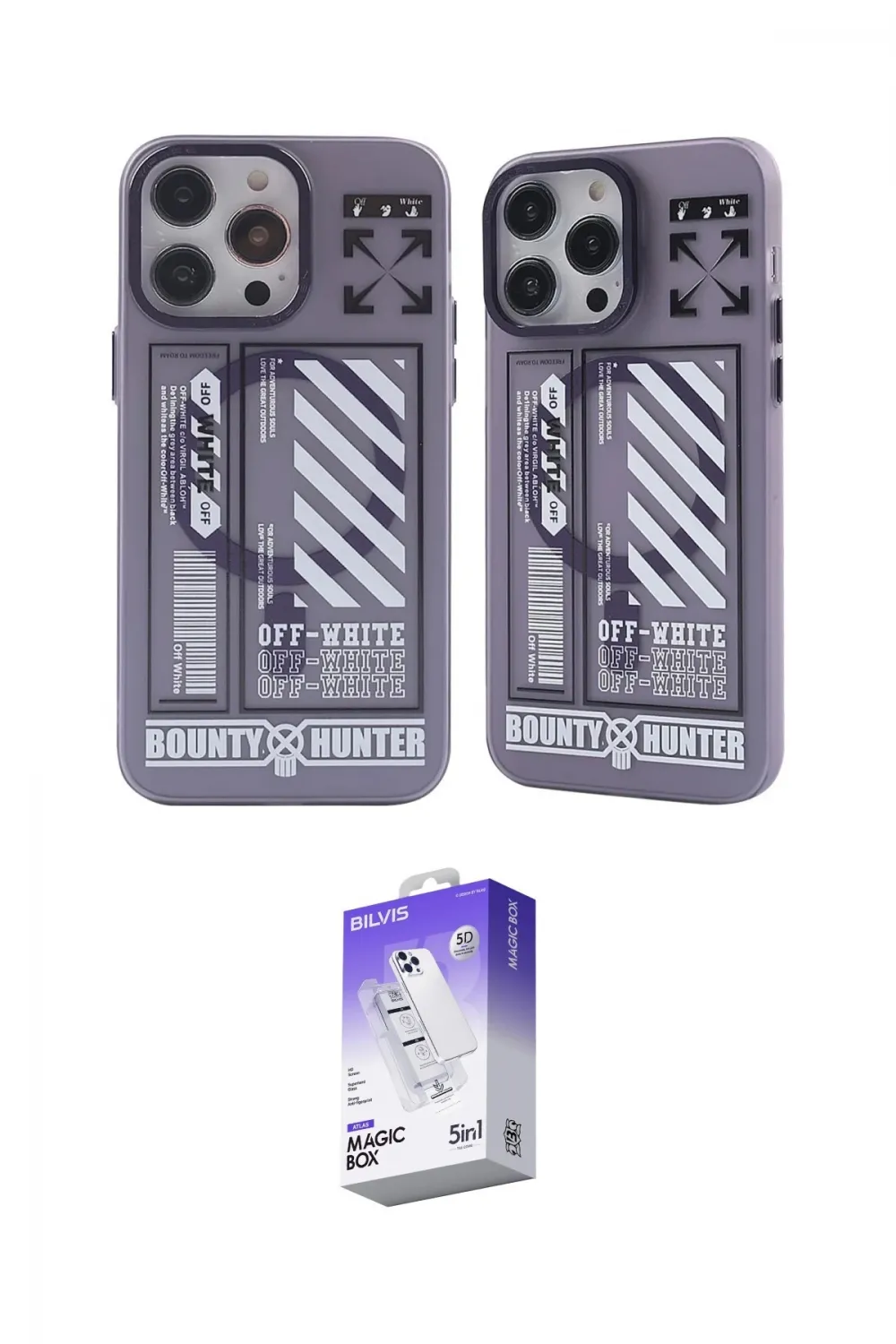 ieg™ iPhone 14 Pro Max Kılıf Nova Doku Koleksiyonu - Siyah Bilvis 5in1 3D Magic Cam Ekran Koruyucu