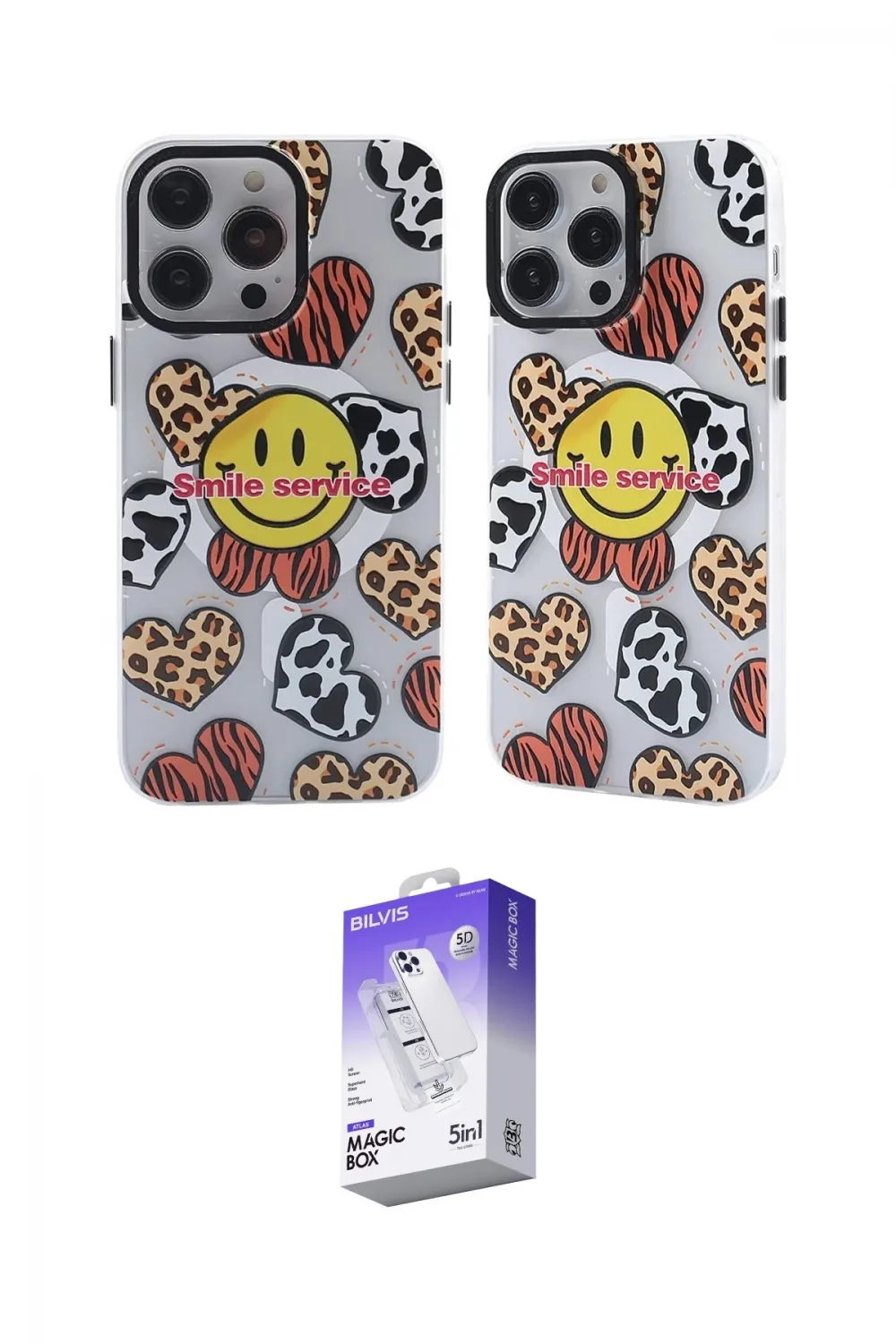 ieg™ iPhone 14 Pro Max Kılıf Nova Doku Koleksiyonu - Siyah Bilvis 5in1 3D Magic Cam Ekran Koruyucu
