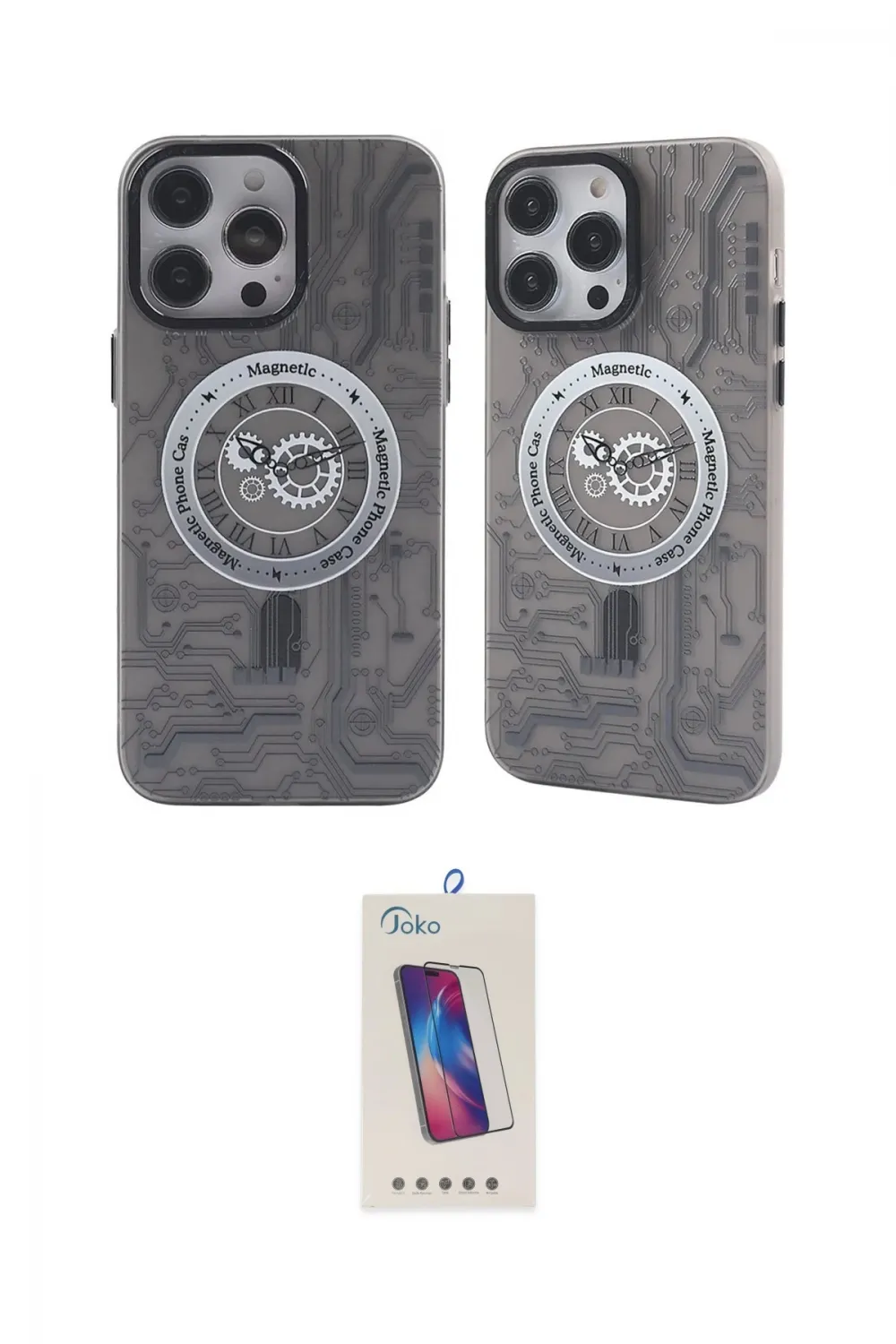 ieg™ iPhone 14 Pro Max Kılıf Nova Doku Koleksiyonu - Siyah Joko 5D Cam