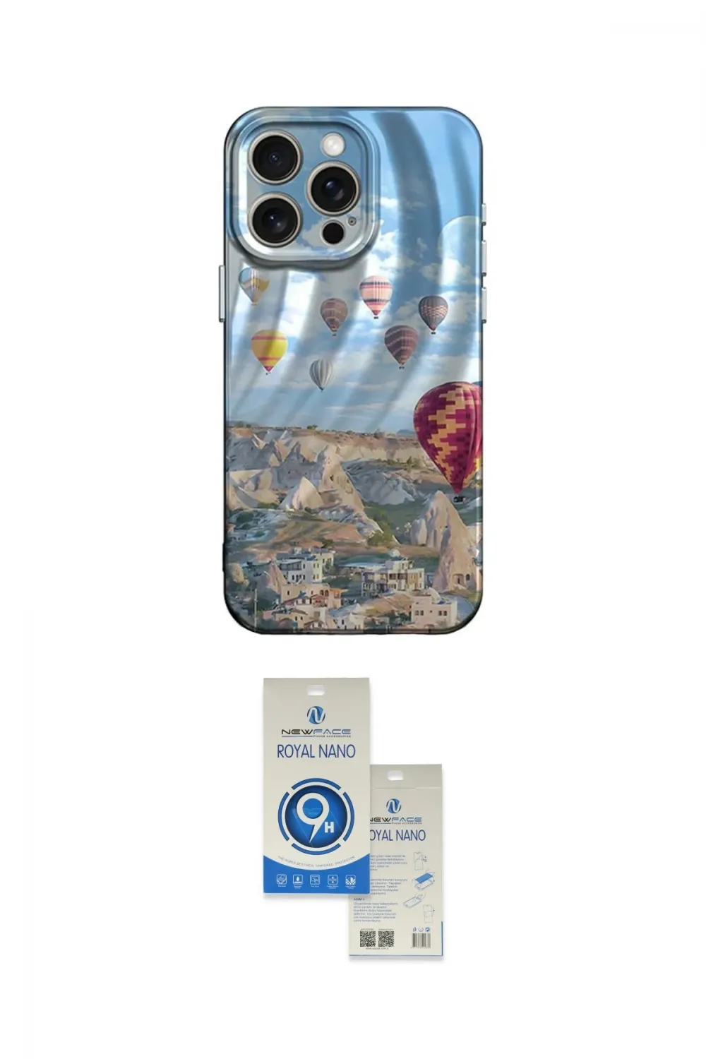 ieg™ iPhone 14 Pro Max Kılıf Nova Doku Prime - Şeffaf Royal Nano Ekran Koruyucu