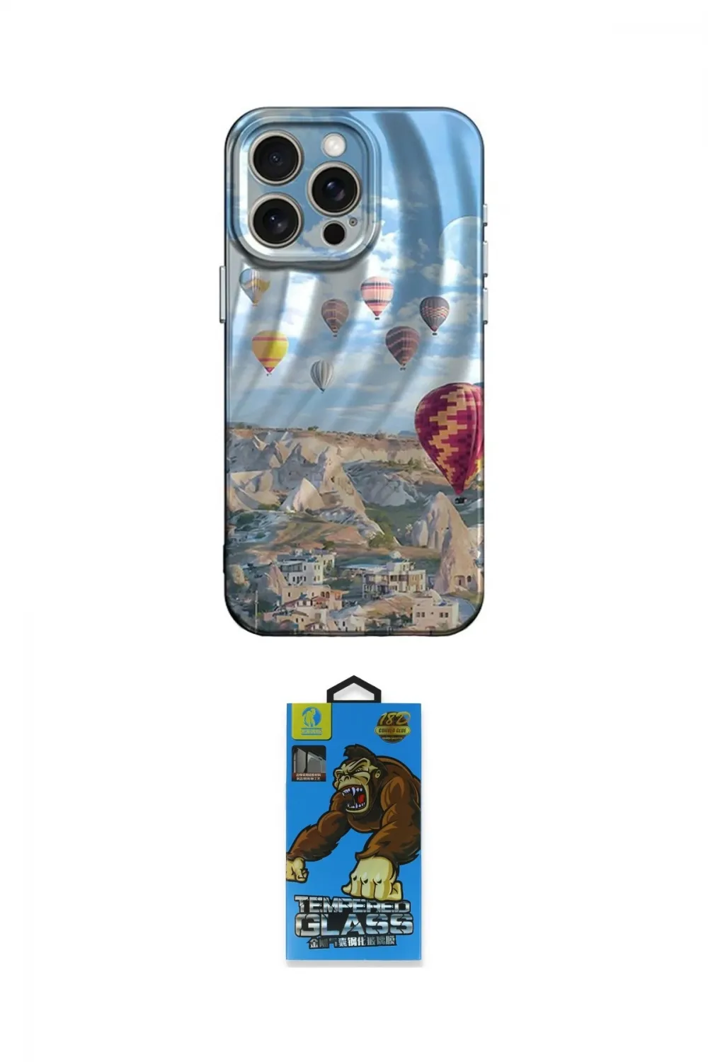 ieg™ iPhone 14 Pro Max Kılıf Nova Doku Prime - Siyah 18D Cam Ekran Koruyucu