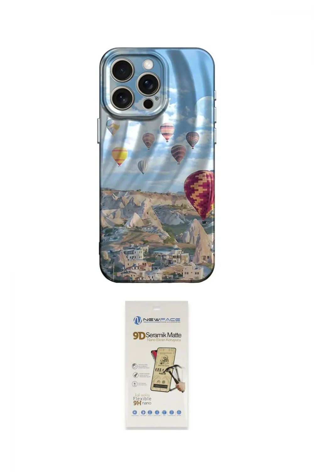 ieg™ iPhone 14 Pro Max Kılıf Nova Doku Prime - Siyah Mat Seramik Nano Ekran Koruyucu