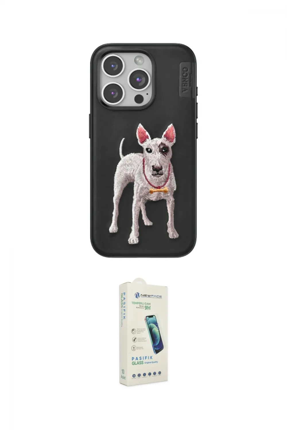 ieg™ iPhone 14 Pro Max Kılıf Nova Form Koleksiyonu - Şeffaf Pasifik Cam Ekran Koruyucu