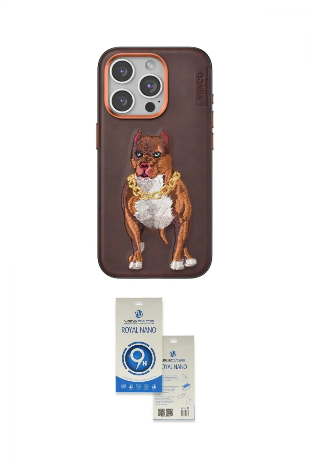 ieg™ iPhone 14 Pro Max Kılıf Nova Form Koleksiyonu - Şeffaf Royal Nano Ekran Koruyucu