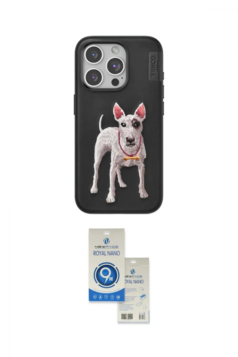 ieg™ iPhone 14 Pro Max Kılıf Nova Form Koleksiyonu - Şeffaf Royal Nano Ekran Koruyucu