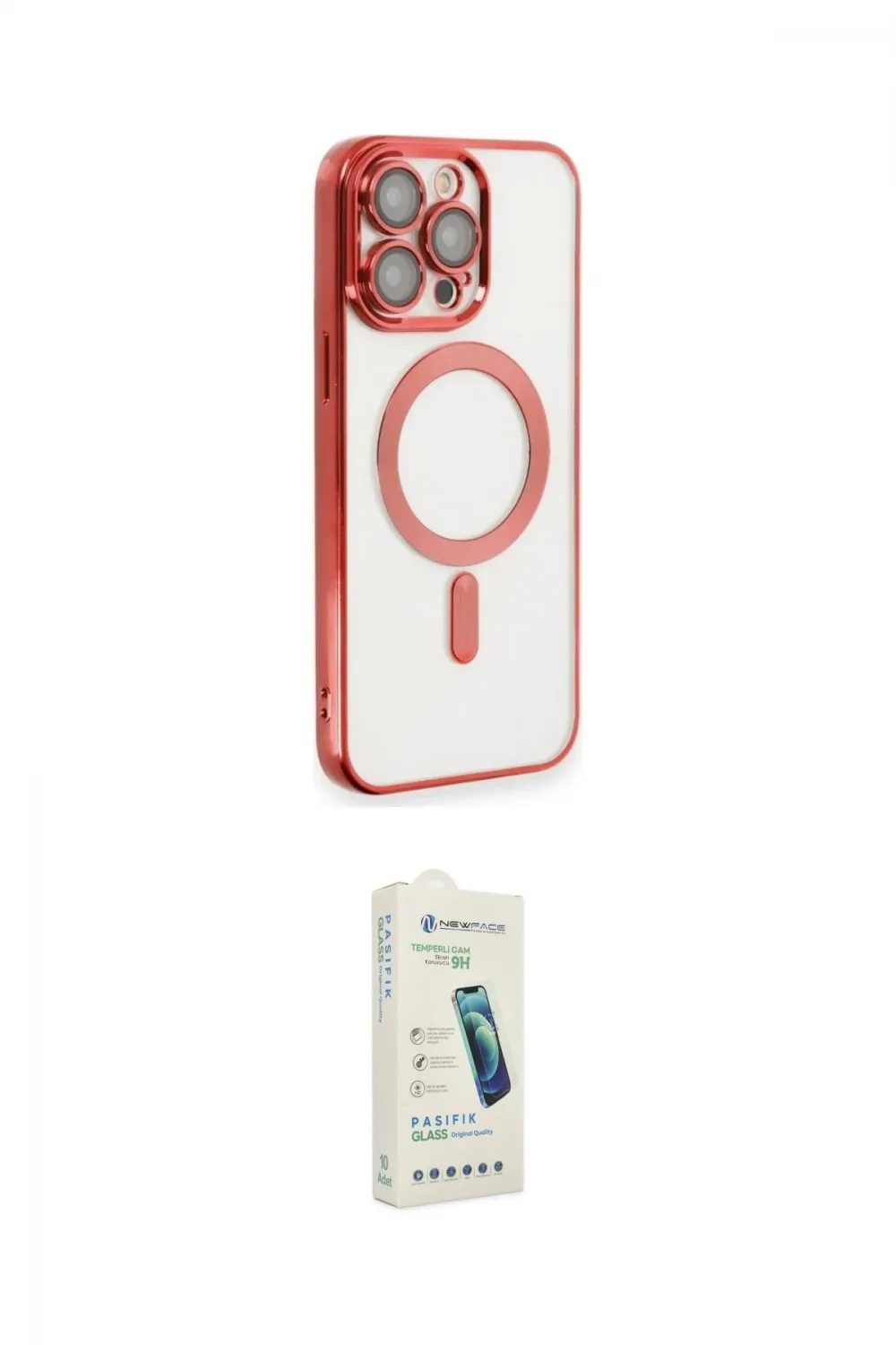 ieg™ iPhone 14 Pro Max Kılıf Nova Işık Özel Seri - Şeffaf Pasifik Cam Ekran Koruyucu
