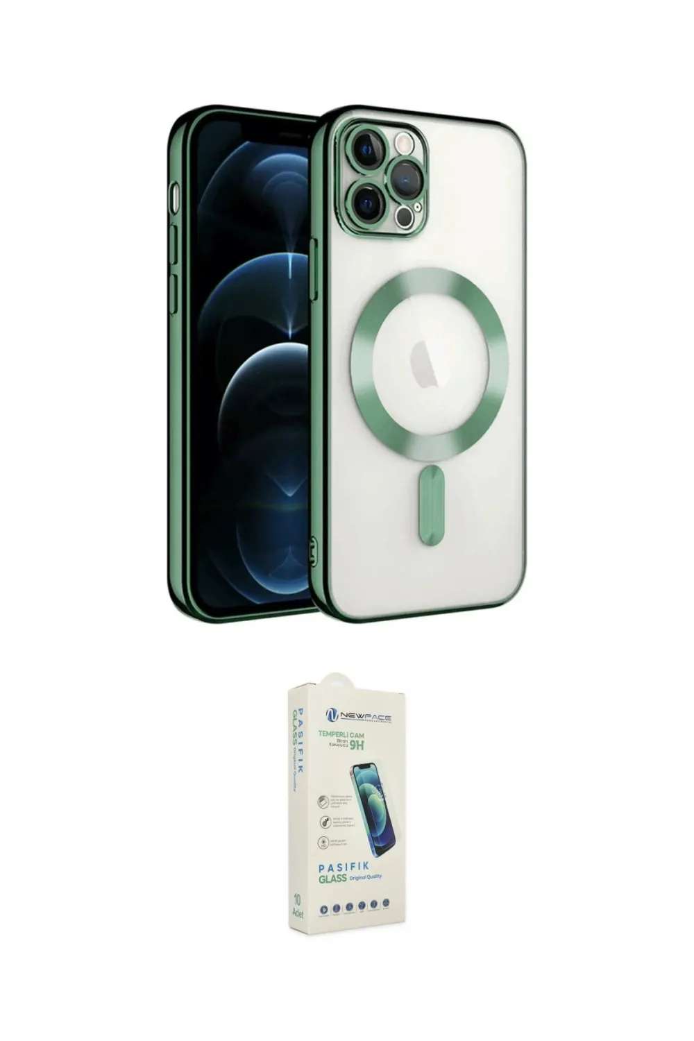 ieg™ iPhone 14 Pro Max Kılıf Nova Işık Özel Seri - Şeffaf Pasifik Cam Ekran Koruyucu