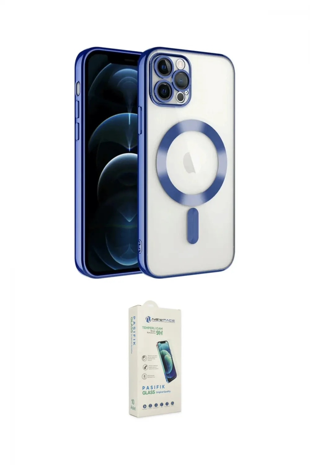 ieg™ iPhone 14 Pro Max Kılıf Nova Işık Özel Seri - Şeffaf Pasifik Cam Ekran Koruyucu