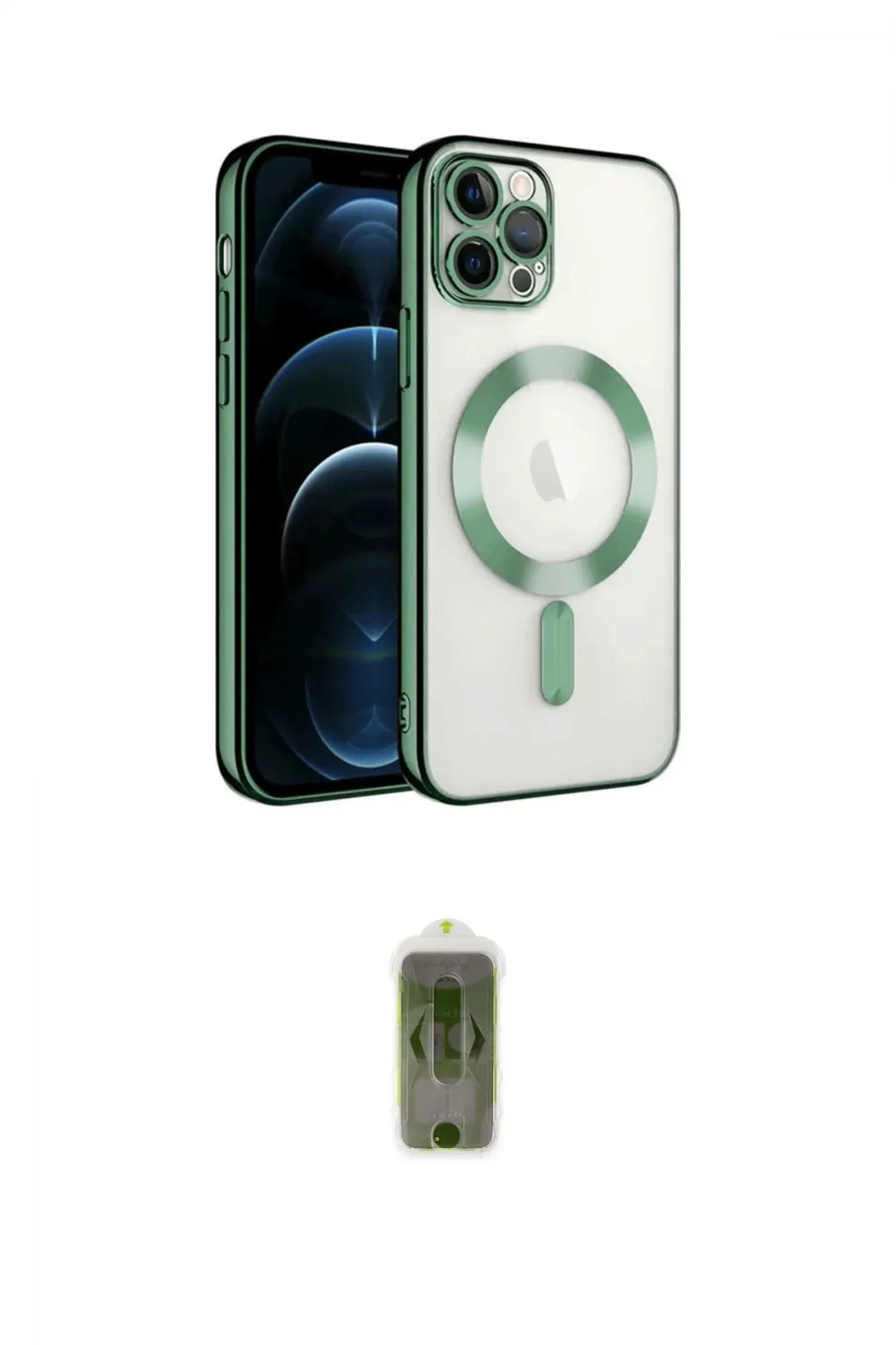 ieg™ iPhone 14 Pro Max Kılıf Nova Işık Özel Seri - Siyah Joko Magic 5D Hayalet Cam