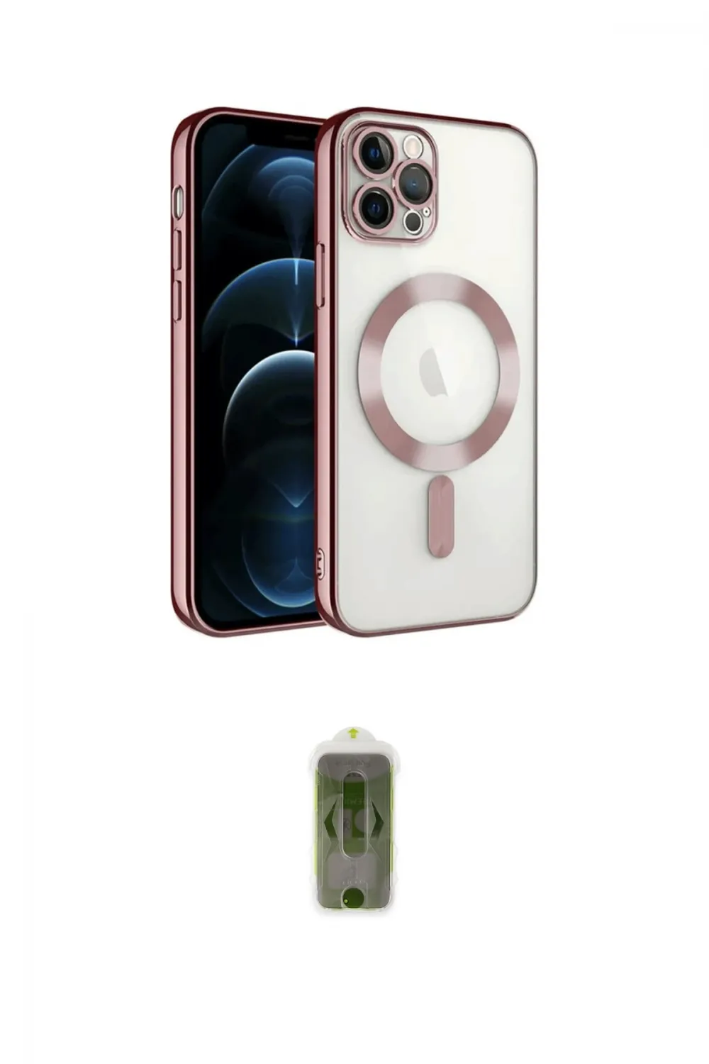 ieg™ iPhone 14 Pro Max Kılıf Nova Işık Özel Seri - Siyah Joko Magic 5D Hayalet Cam
