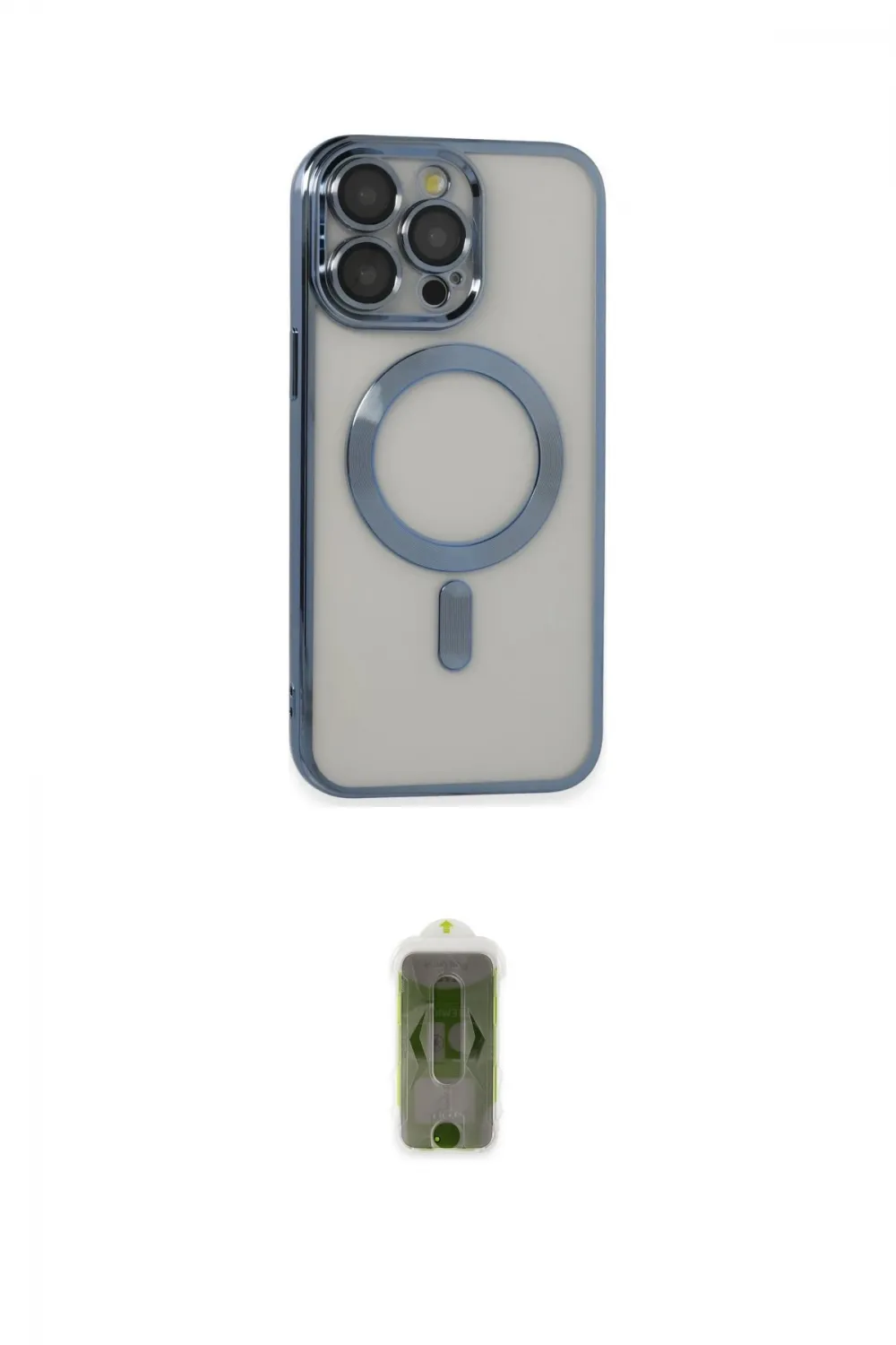 ieg™ iPhone 14 Pro Max Kılıf Nova Işık Özel Seri - Siyah Joko Magic 5D Hayalet Cam