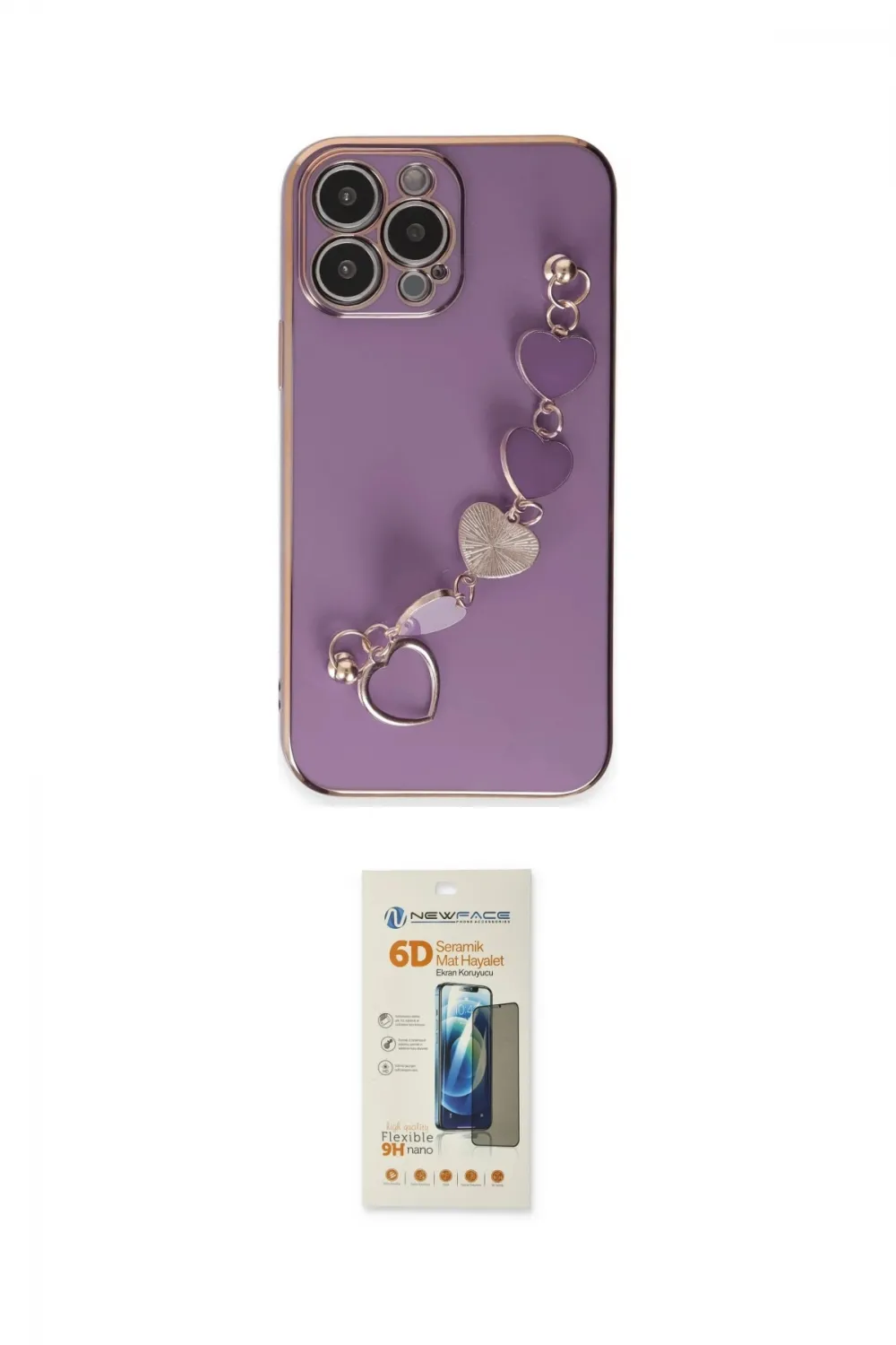 ieg™ iPhone 14 Pro Max Kılıf Nova Işık Prime - Siyah 6D Mat Seramik Hayalet Nano Ekran Koruyucu