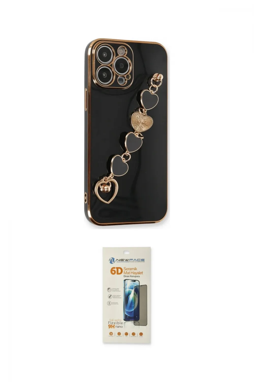 ieg™ iPhone 14 Pro Max Kılıf Nova Işık Prime - Siyah 6D Mat Seramik Hayalet Nano Ekran Koruyucu