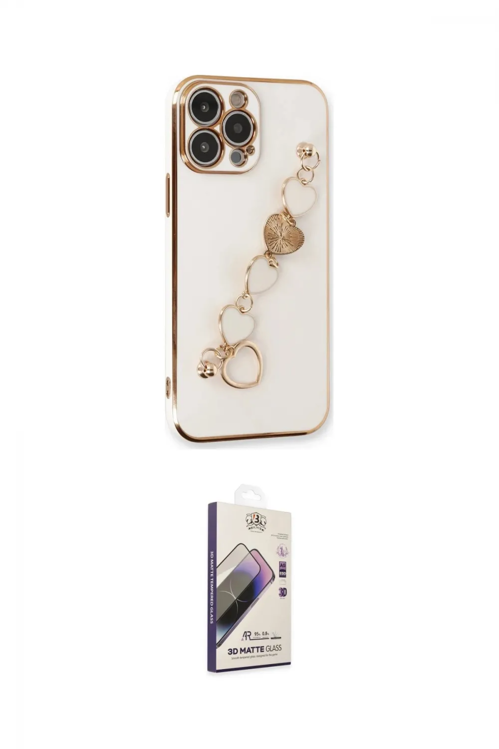 ieg™ iPhone 14 Pro Max Kılıf Nova Işık Prime - Siyah Bilvis 3D Mat Cam Ekran Koruyucu